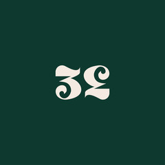Number 33 Logo Design Vector Template