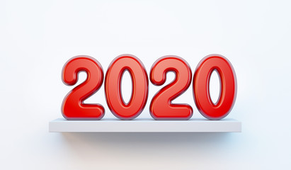 2020 Happy new year creative design background or greeting card