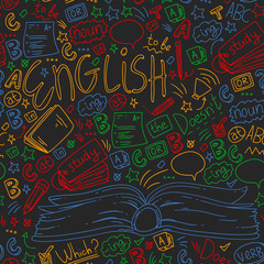 Language school for adult, kids. English courses, class.