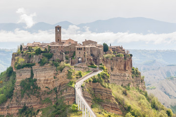 View on old town of Bagnoregio - Tuscany, Italy