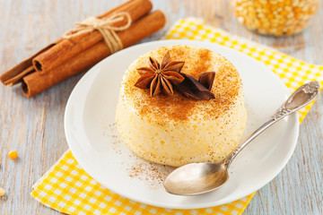 Brazilian sweet  dessert curau