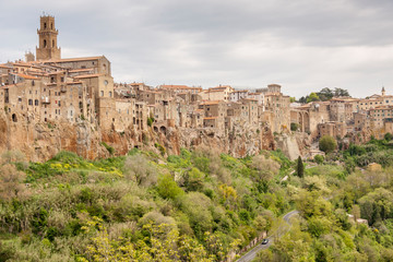 Pitigliano beauty old town in Tuscany, Italy.