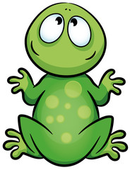 Niedlicher Frosch - Vektor-Illustration