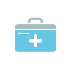 Isolated medical kit flat vector design