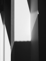 architecture white wall with shadow