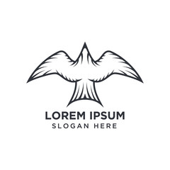 Eagle vector logo design