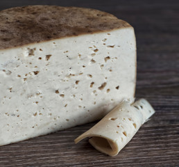 Craft cheese from cows and goats milk. Cheese head