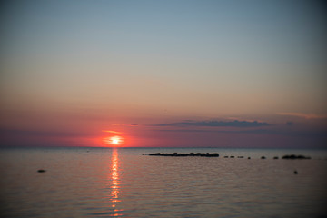 Fototapeta na wymiar Sunset at the sea 5