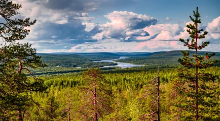 Foto auf Alu-Dibond Kuninkaanlaavu - Lappland Rovaniemi © Jérôme Favre