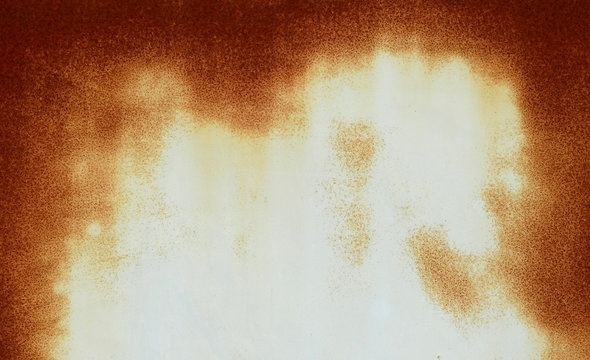 rust on white metal texture