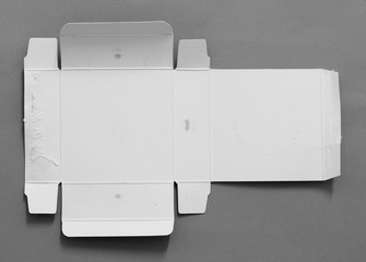 torn paper on gray background with copy space for text