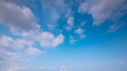 Clear and sunset sky  with cloud in summer