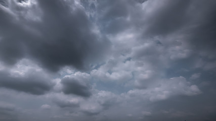 Strom & rainy cloud sky