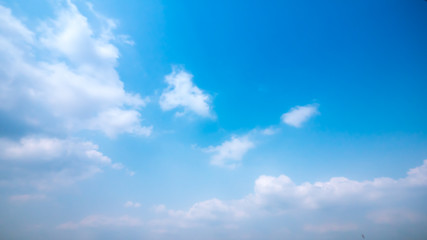 Clear and sunset sky  with cloud in summer