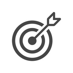 Target Icon in trendy flat style isolated on grey background. Aim symbol for your web site design, logo, app, UI. Vector illustration, EPS10.