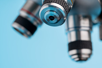 Close up of Microscope in a laboratory