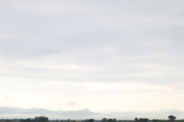 The sky and the clouds