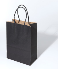 black shopping isolated on white background