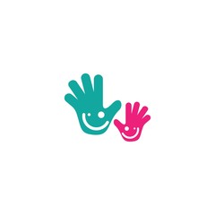 Fototapeta na wymiar Kids logo template vector icon dersign