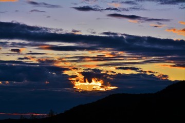 colorful sky at sunset