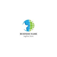 Global logo template vector icon design