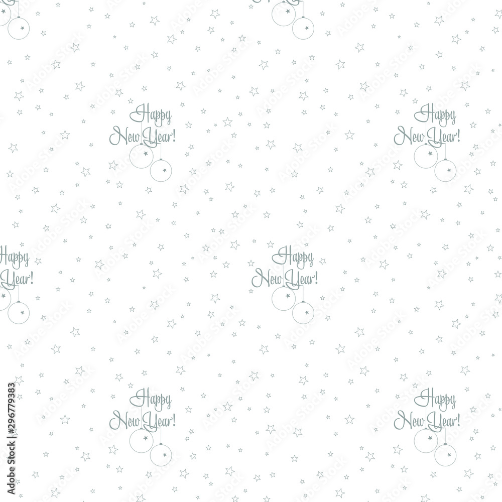 Wall mural seamless vector pattern on a transparent background.