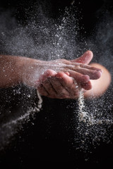 Obraz na płótnie Canvas Splash of flour