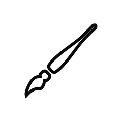 brush icon flat template  design 