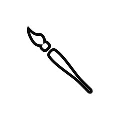 brush icon flat template  design 