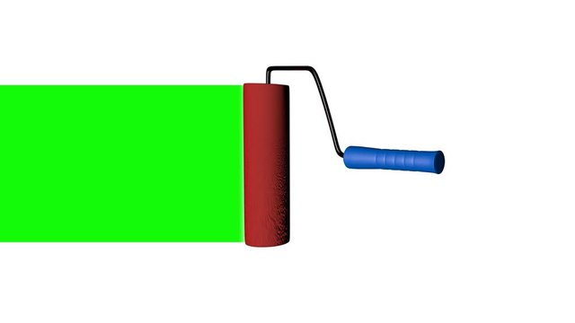 paint roller isolated on white background