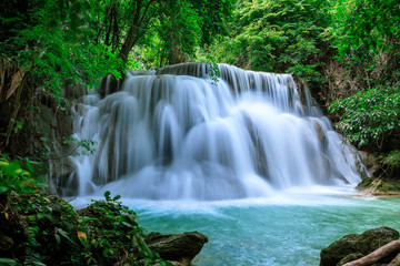 Huai Mae Khamin Waterfall level 3, Khuean Srinagarindra National Park, Kanchanaburi, Thailand