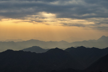 Obraz premium Vue de la grande muraille de Chine