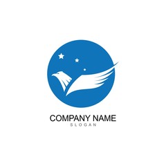 Falcon Wing Logo Template vector icon design