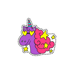 Vector illustration in patch or sticker style