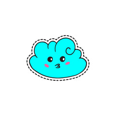 Vector illustration in patch or sticker style