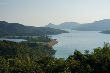 Fototapeta na wymiar view of the bay of Sai Kung, Hong Kong