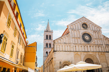 Saint Anastasia Cathedral and Bell Tower in Zadar, Croatia
