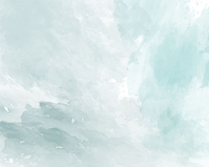 Fototapeta Blue soft watercolor abstract texture. Vector illustration. obraz
