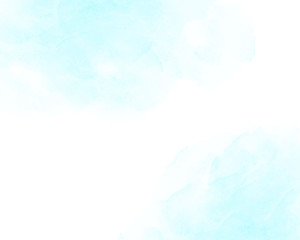 Blue soft watercolor abstract texture. Vector illustration.