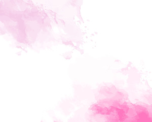 Fototapeta na wymiar Pink soft watercolor abstract texture. Vector illustration.