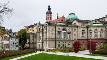Fototapeta na wymiar Friedrichsbad in Baden-Baden entzerrt