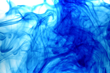 Fototapeta na wymiar Food blue Coloring in Water Abstract Texture