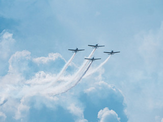 airplane in the sky