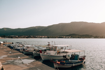 Greece, Zakynthos,Panoramic view,Perfect sand beach and turquoise water