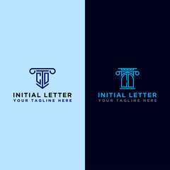 Set logo design inspiration for companies from the initial letters CD logo icon. -Vectors