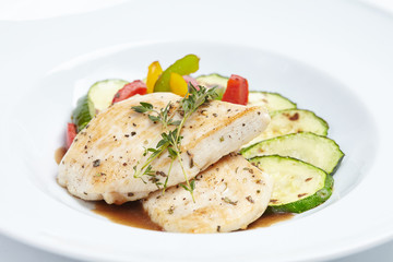 fish with vegetables