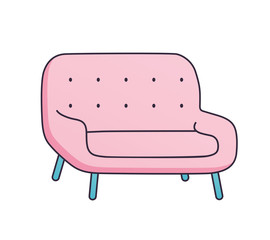 Pink sofa