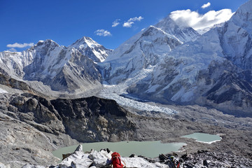 View of Mount Everest in Nepal
