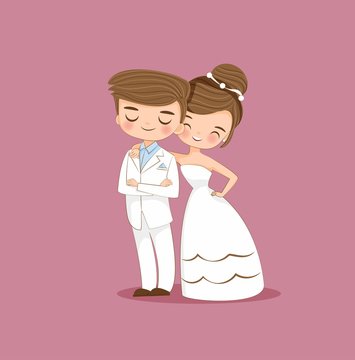 Bride And Groom Cartoon Images – Browse 20,064 Stock Photos, Vectors, and  Video | Adobe Stock