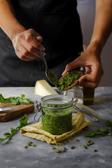 Pesto de rúcula 